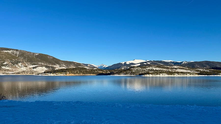 Lake Dillon - 5-7 minutes away.