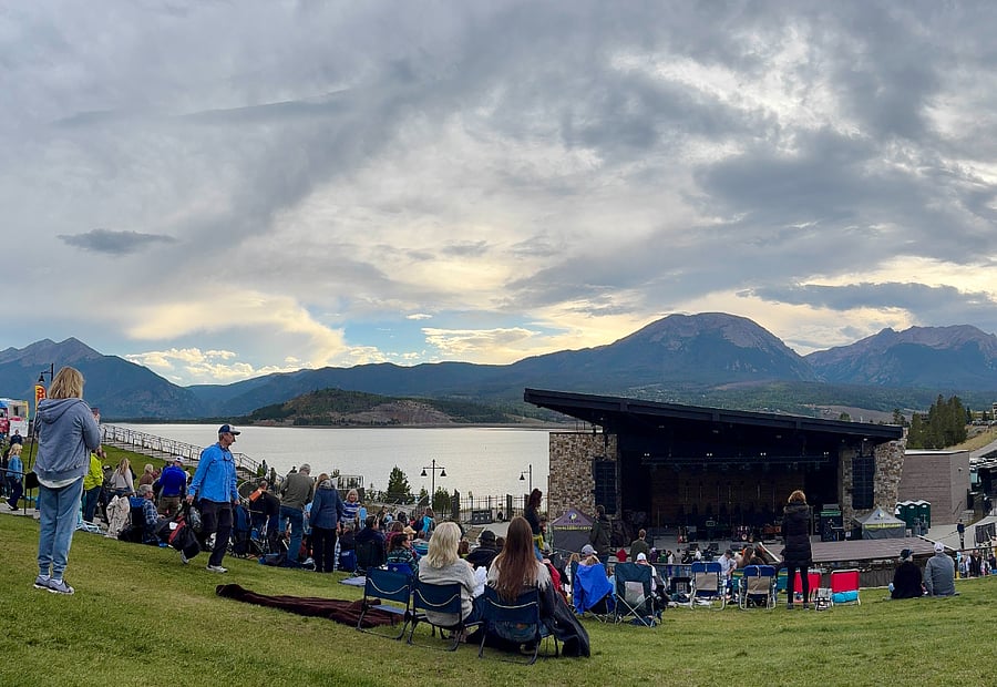 Dillon Amphitheater, on Lake Dillon.