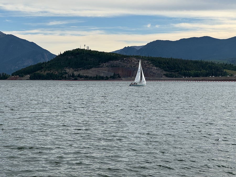Lake Dillon - 5-7 minutes away. Marina rents boats in the summer.