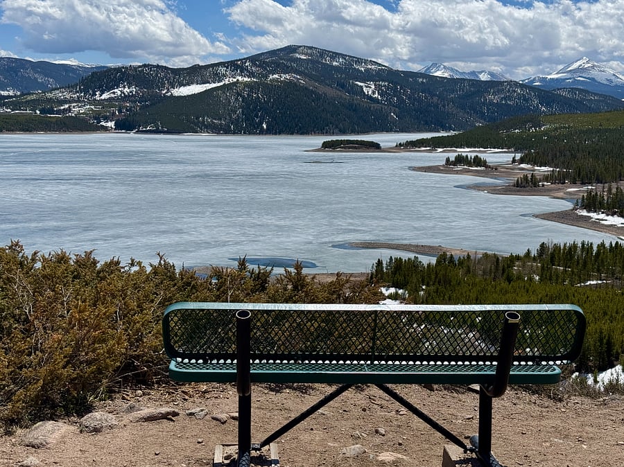 Lake Dillon - 5-7 minutes away.