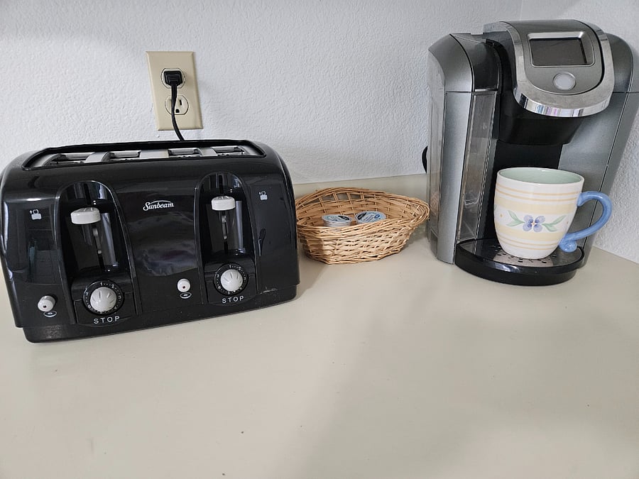 Start your day with a freshly brewed cup of coffee!