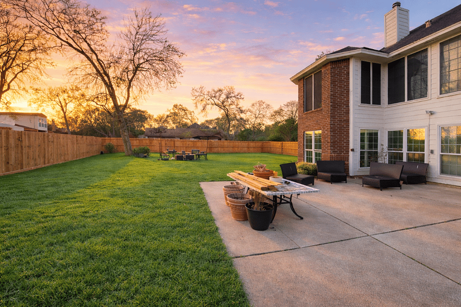 Secure private yard access with room to run!