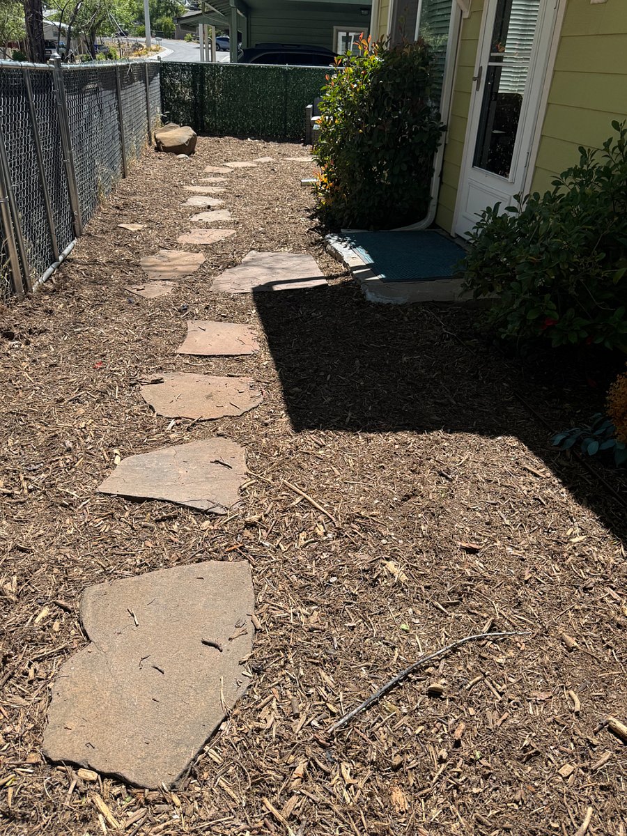 Pathway to front door from parking area