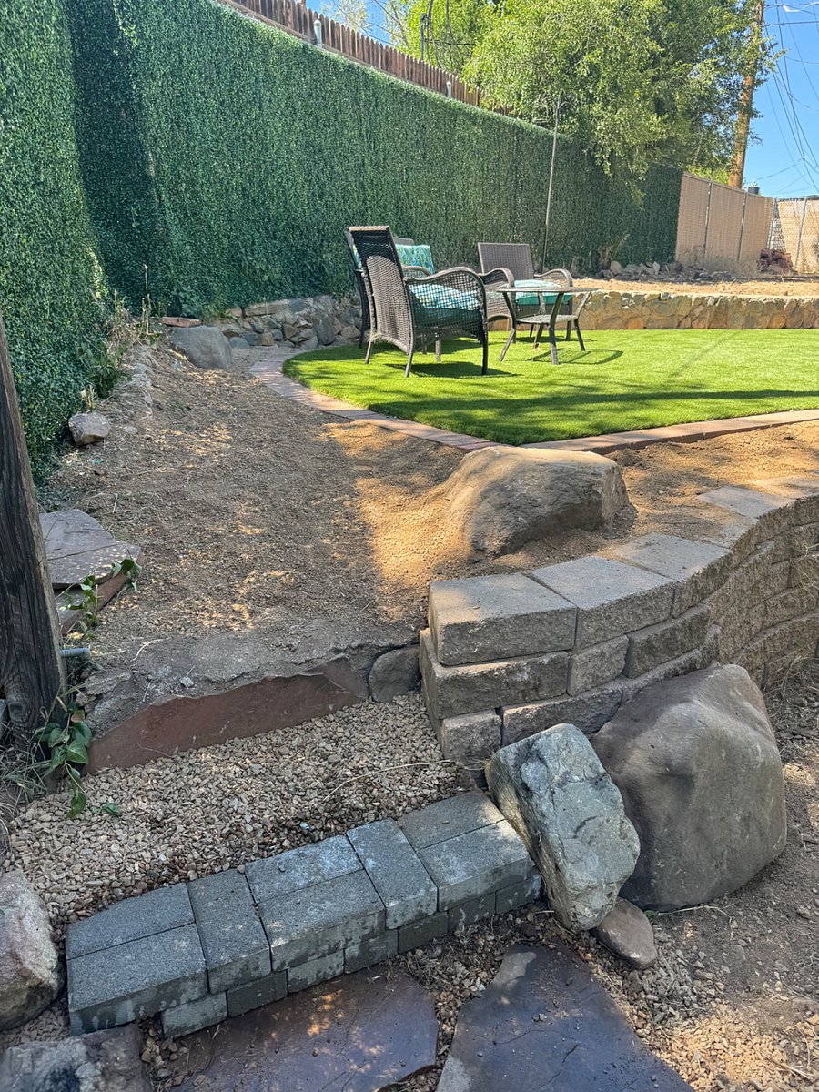 Pathway to backyard
