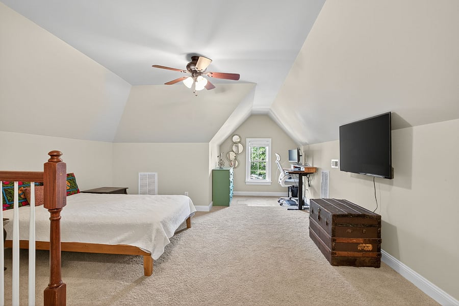 BR 4- finished 3rd floor with two office workstations and attached bath