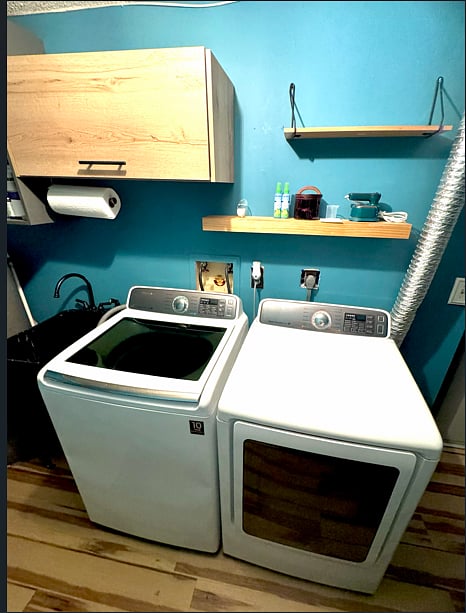 Laundry room & garage entrance; lower level