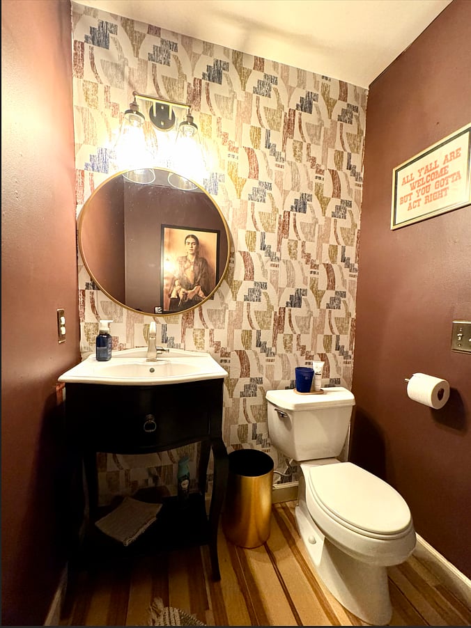 Half bath; main floor