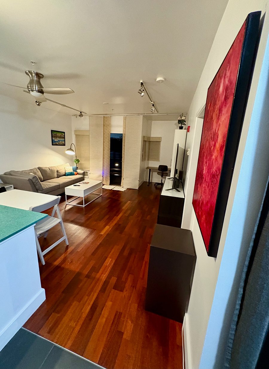 View of the large main room from the front door.
