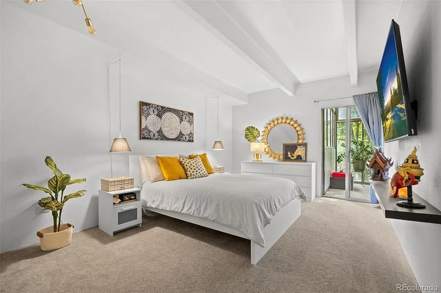 Enjoy a peaceful sleep nightly in the spa-like master bedroom with sun room access.