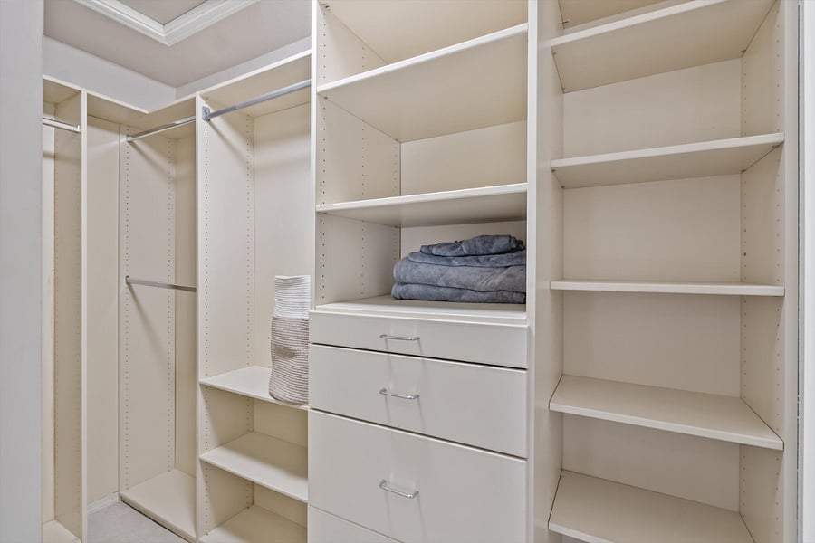 Primary walk in closet
