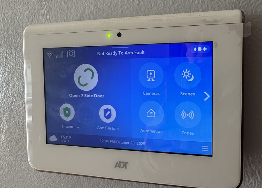 Security system, for peace of mind.