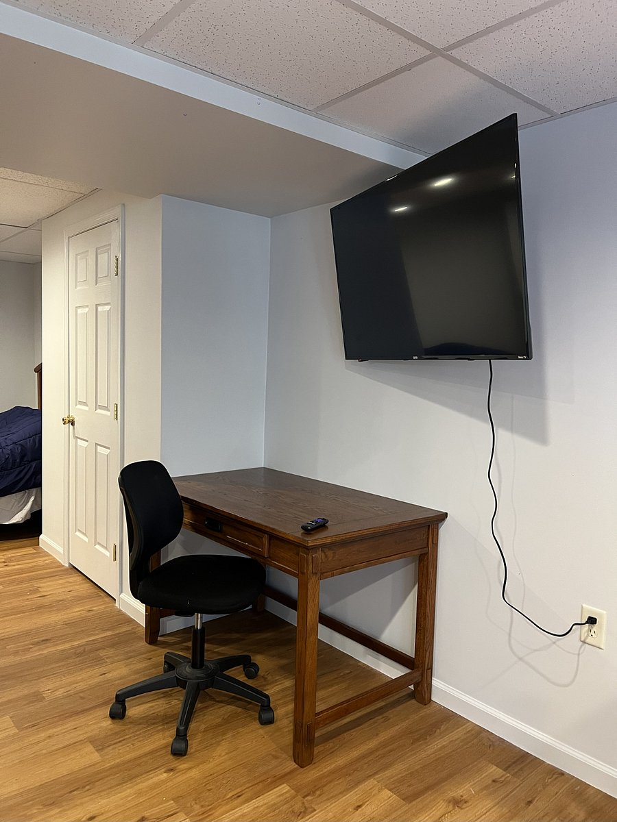 Desk in the Bonus Room with Chair