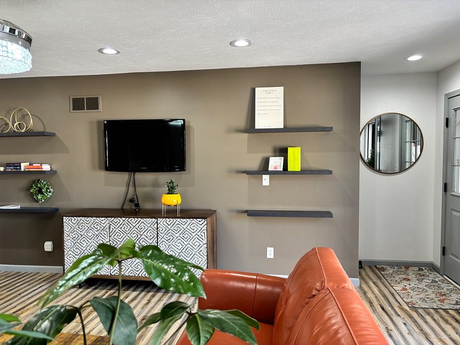 Living room - furniture will be different.