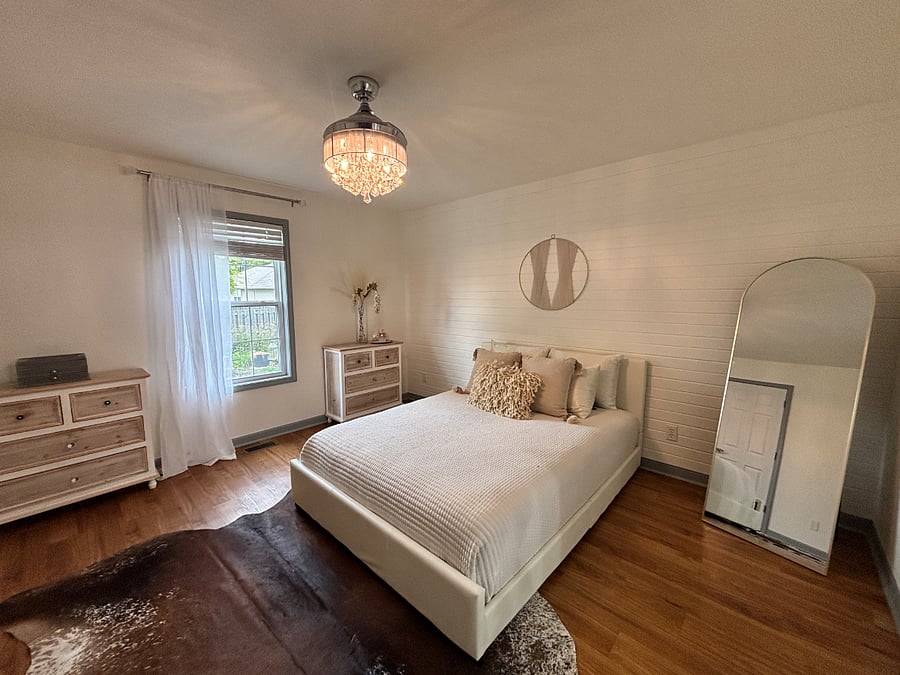 Back bedroom. Has attached bathroom.