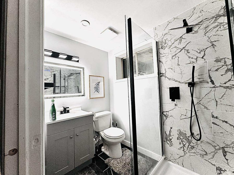 Remodeled bathroom
