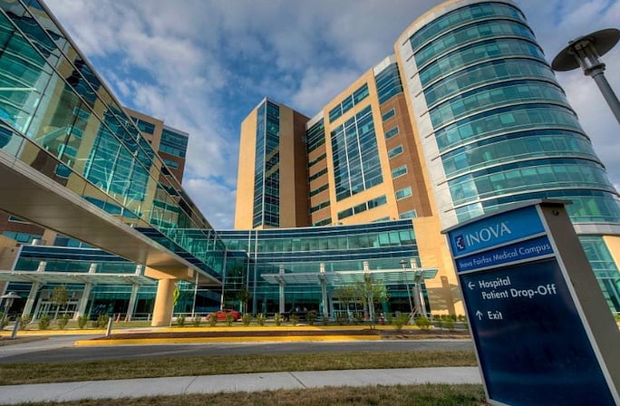 10 minute drive to Inova Fairfax, and close to multiple other medical centers.