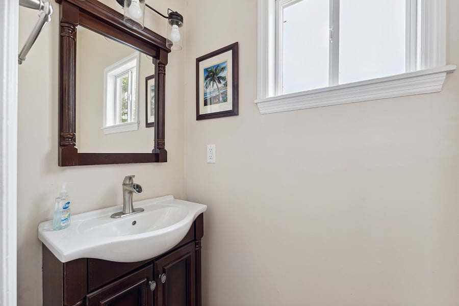 Half Bath located on 1st floor