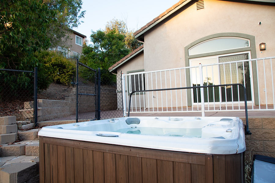 Jacuzzi off of Master