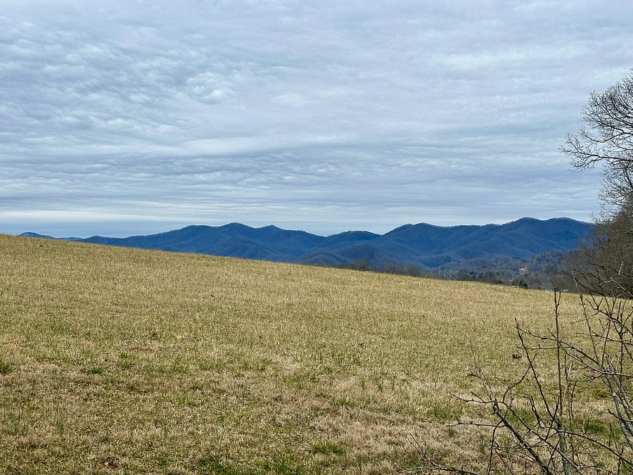 Blue Ridge Mountain View from deck