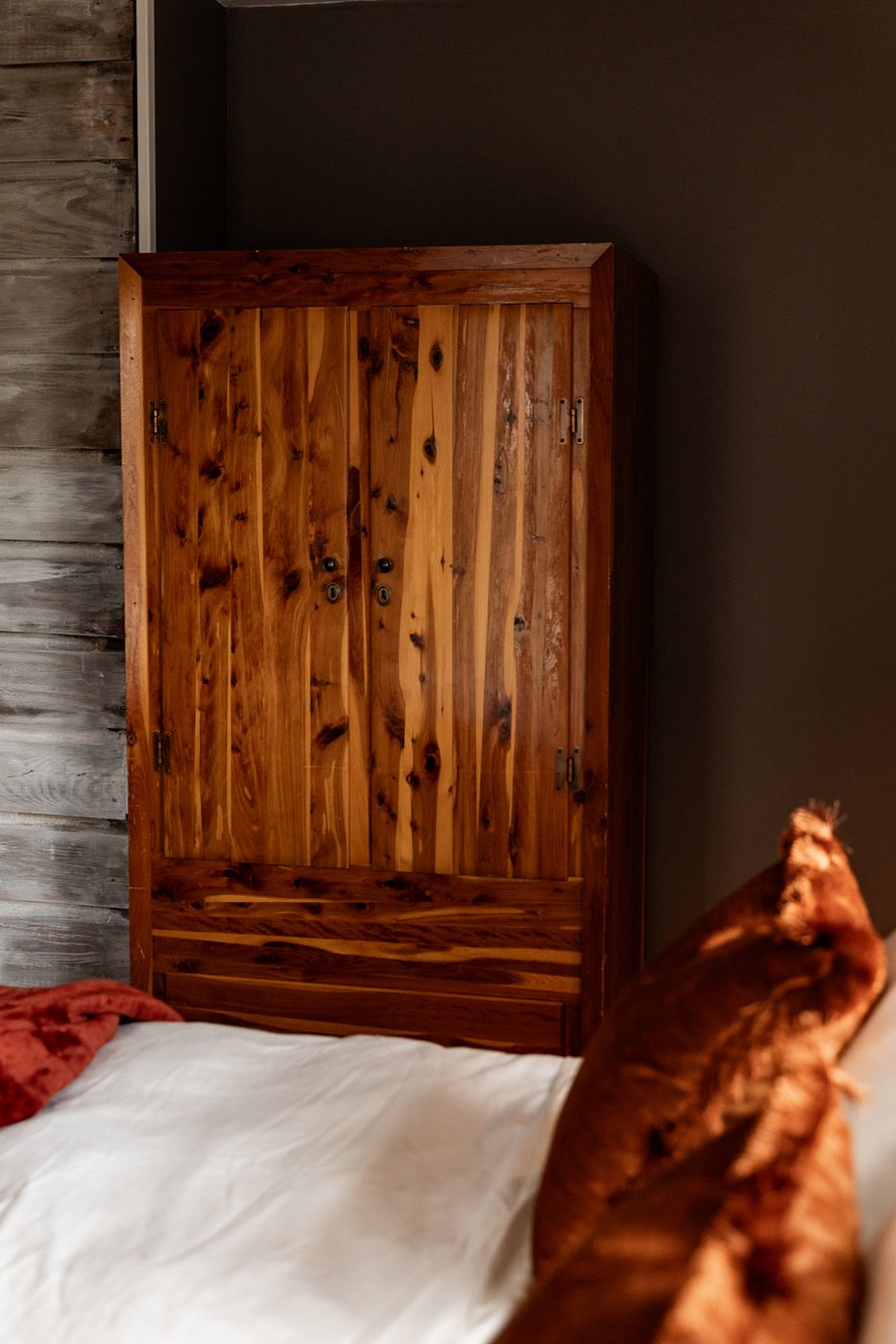 Bedroom 1, cedar armoire