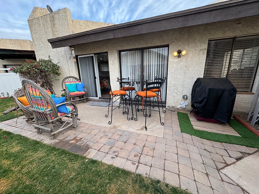 Outside back yard.
