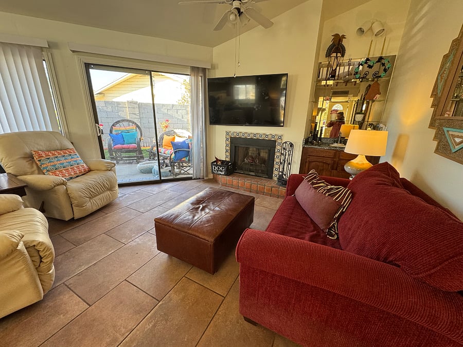 Living Room with Fireplace