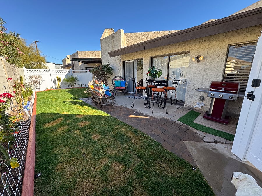 Outside back yard.