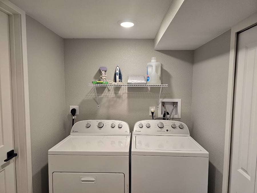 In home laundry space