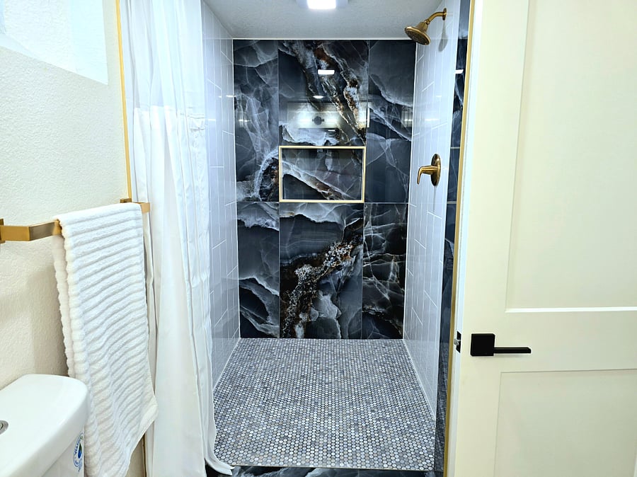 Primary bathroom shower