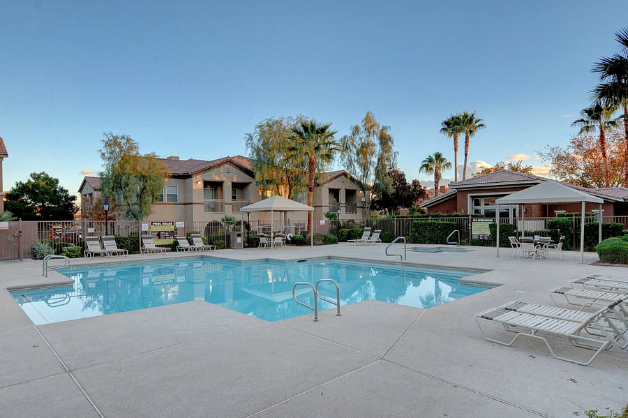 Pool and jacuzzi
