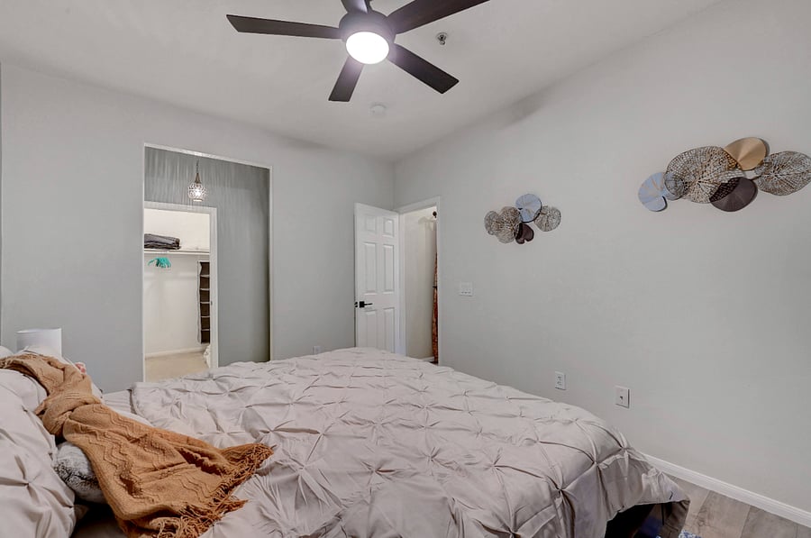 BOTH walk in closets: Organizers, extra linens and pillows