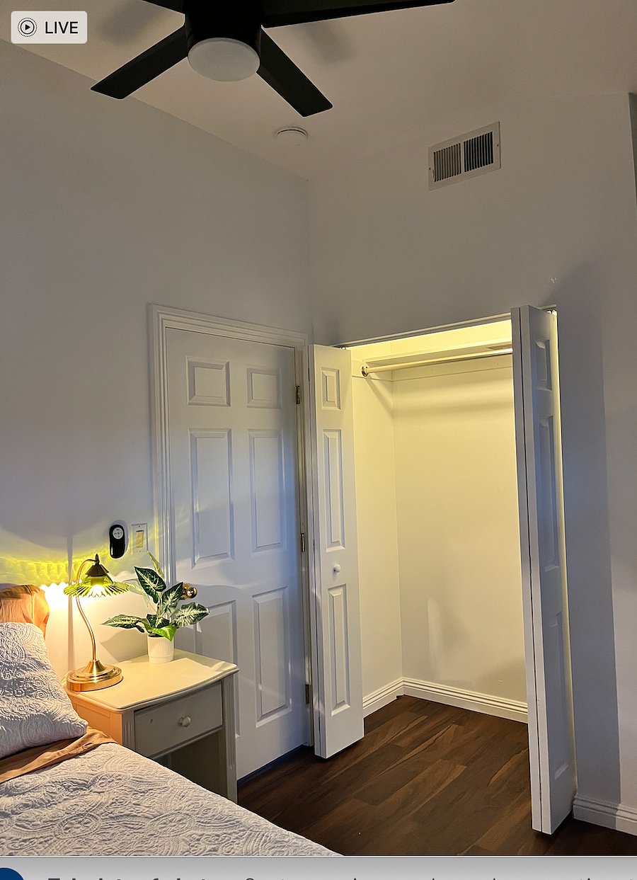 Ample closet space