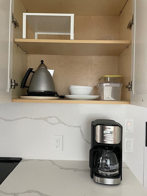 Electric kettle and coffee maker.