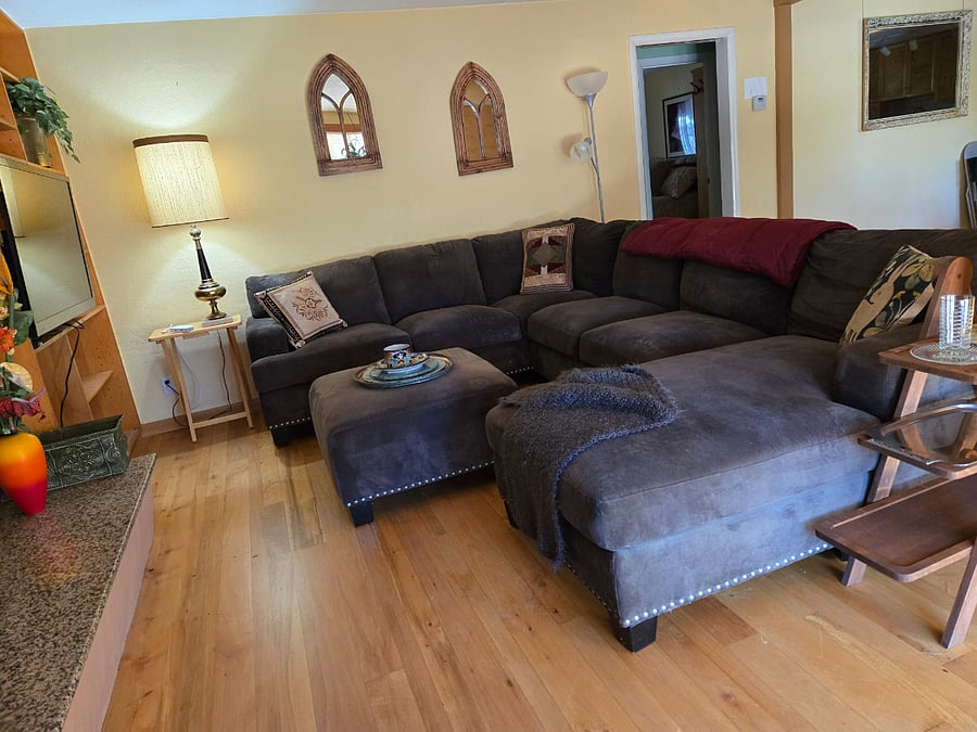 Snuggle up with a good book, watch TV, and entertain.
