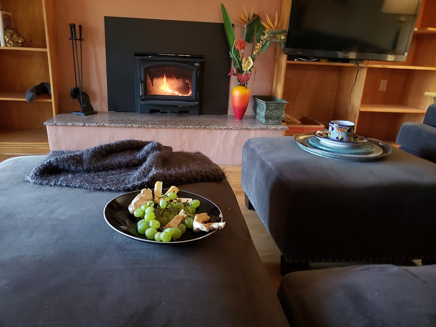 Wood stove adds ambiance, but not needed for heat unless you just love it in the cooler months.
