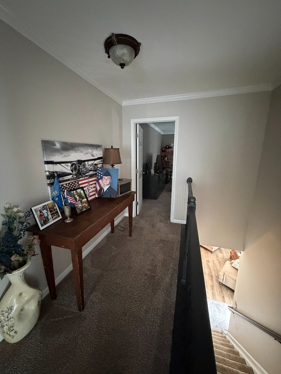 upstairs hallway to Bedroom 2