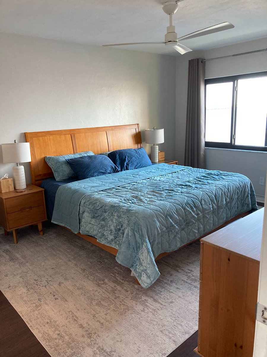 Master Bedroom has stunning views and features a walk-in closet and en suite bathroom.