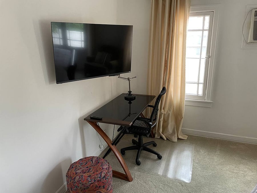 Bedroom 1 with Desk for Working and Laptop Capacity