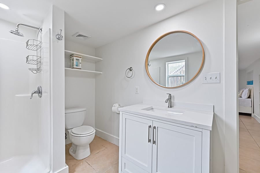 Separate Rental Downstair | Private and Spacious Airy Bathroom in Studio Apartment