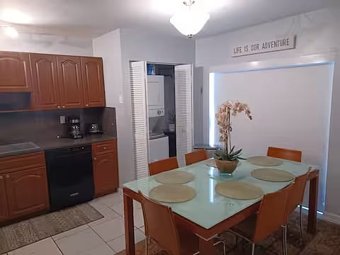 washer and dryer in home