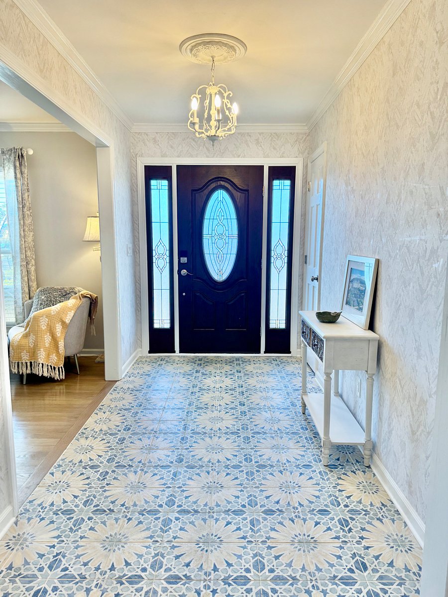 Front door and entry way.