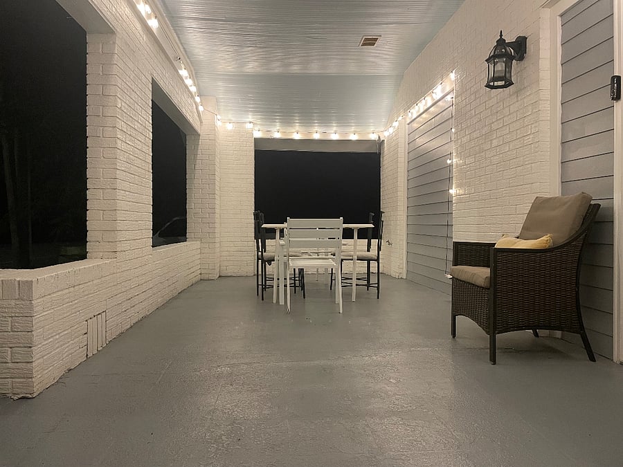 Large porch