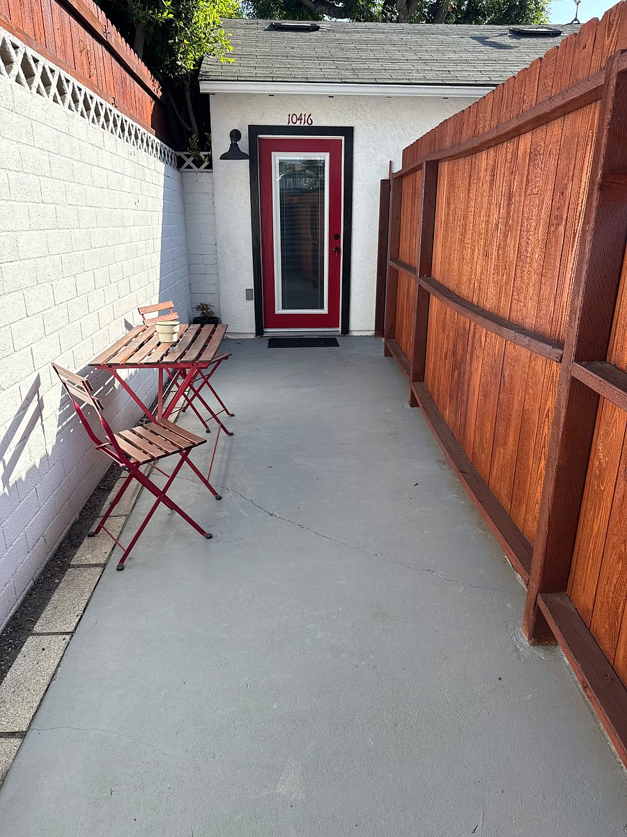 Enjoy the California weather on the private patio!