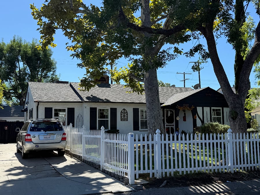 Main house exterior. Your house is up the driveway.