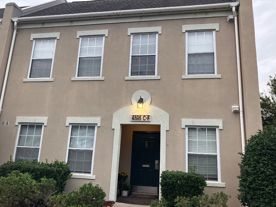Outside building