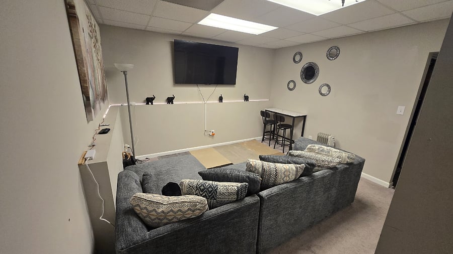 Livingroom area lower level