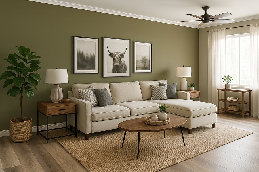 Living room (currently empty but will be furnished similarly soon)