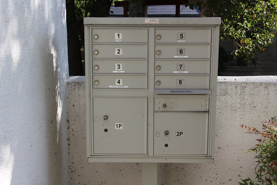 Mailbox on site