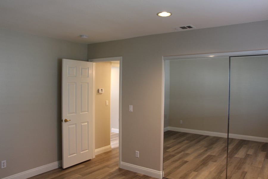 Mirrored closet doors