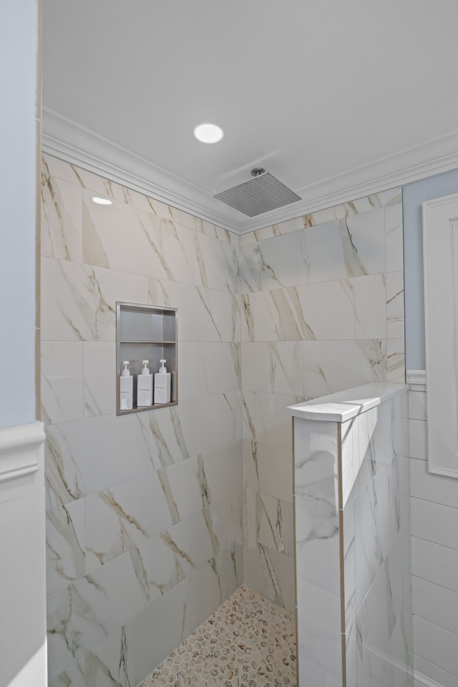 Downstairs full bathroom w/ walk in shower